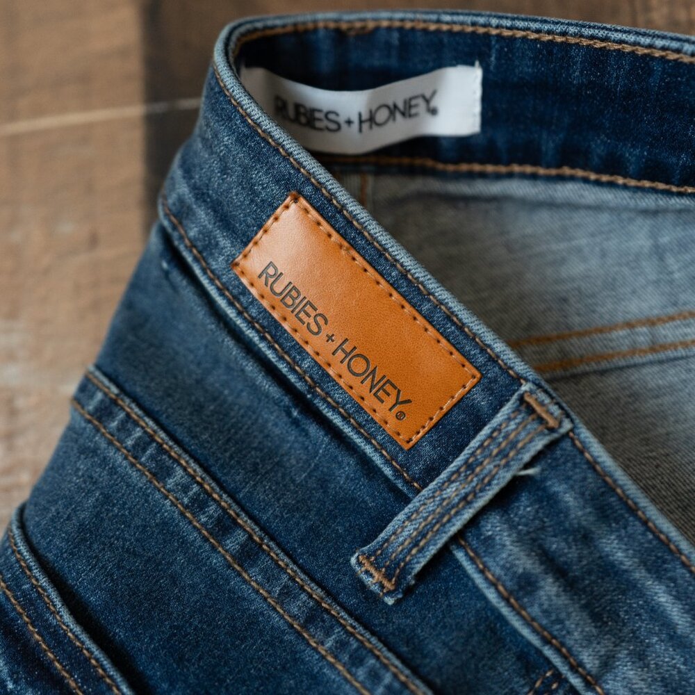 🆕 Lycra Stretch Dark Wash Skinny Jeans - Size 4/27 - Picture 12 of 14